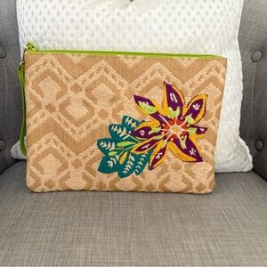 Vera Bradley Straw Wristlet